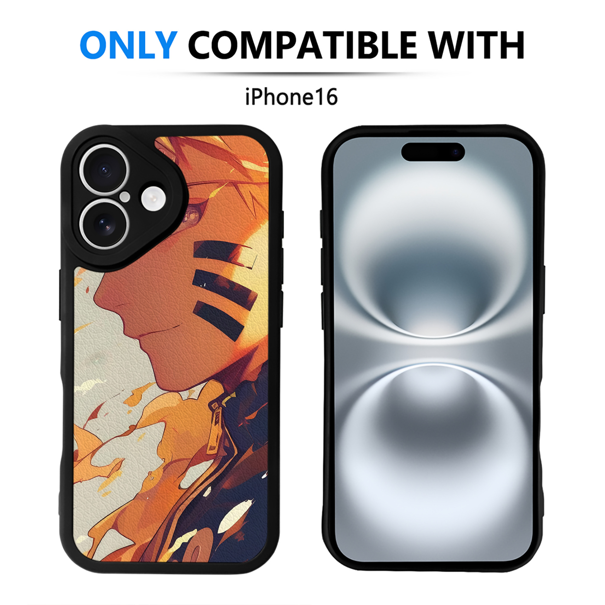 （画像用） NARUTO -ナルト- NARUTO -ナルト- 疾風伝 【iPhone 16シリーズ対応】シリコンスマホケース（レザー調） 材質：シリコン